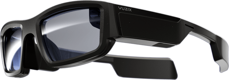 One of the sleekest and most in-demand products should be the Vuzix Blade AR glasses, which allow for hands-free AR overlays on transparent lenses.