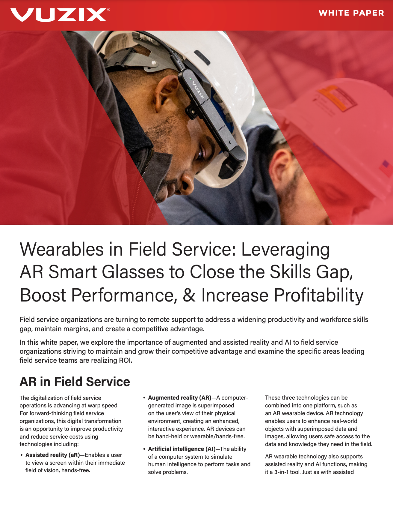 Wearables in Field Service: Leveraging AR Smart Glasses